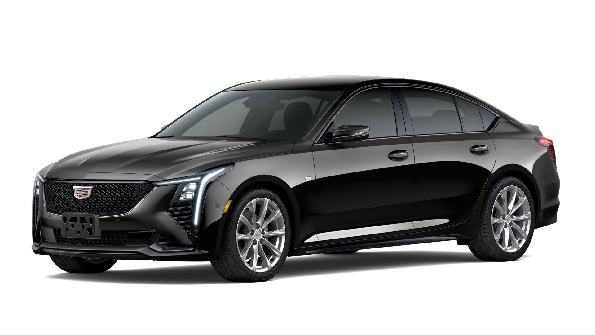 2026 Cadillac CT5 Sport in Black Raven — front three-quarter view